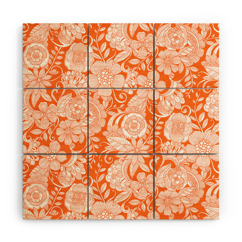 Valentina Ramos Lola in Orange Wood Wall Mural