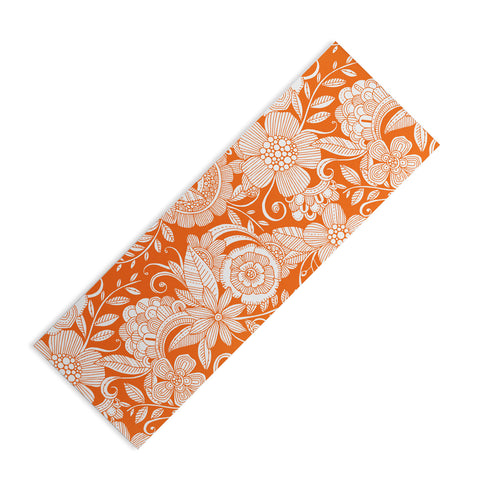 Valentina Ramos Lola in Orange Yoga Mat