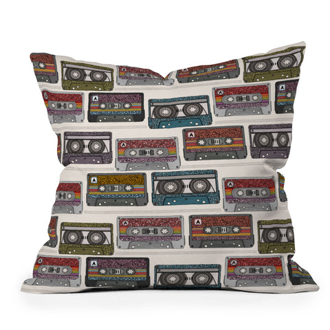 Valentina Ramos Mix Tapes Throw Pillow