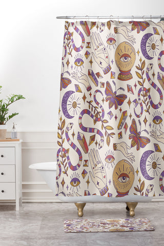 Valentina Ramos Mystic Magic Shower Curtain And Mat