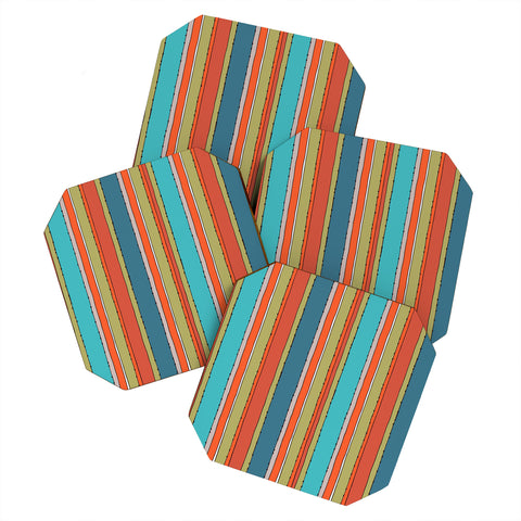 Valentina Ramos Octopus Stripes Coaster Set