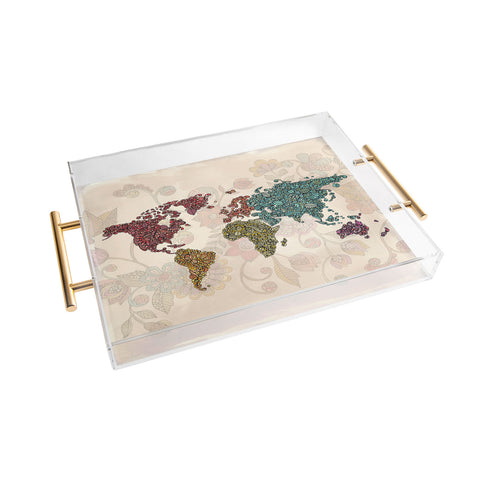 Valentina Ramos Paisley World Acrylic Tray