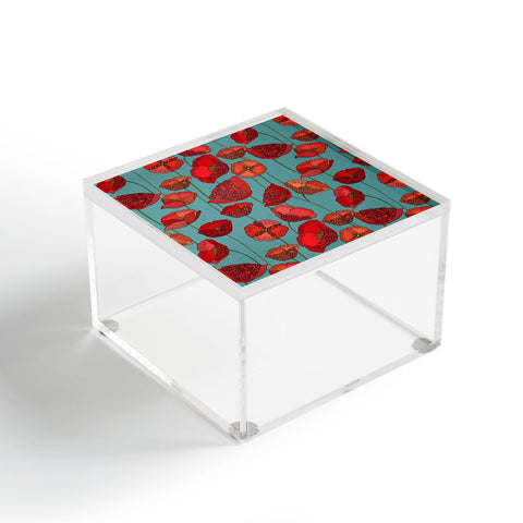 Valentina Ramos Poppy Patch blue Acrylic Box