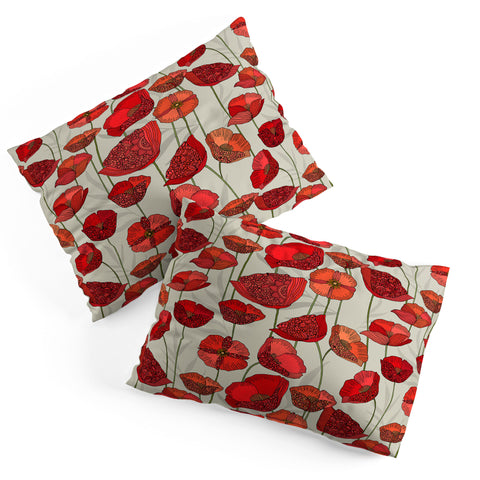 Valentina Ramos Poppy Patch grey Pillow Shams
