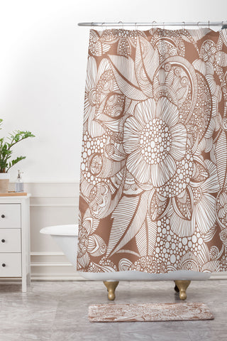 Valentina Ramos Rachel Mocha Shower Curtain And Mat