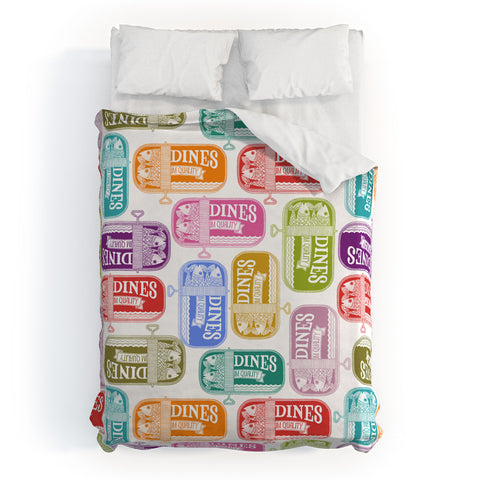 Valentina Ramos Sardines Tins Duvet Cover