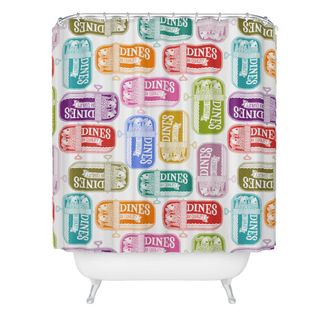 Valentina Ramos Sardines Tins Shower Curtain