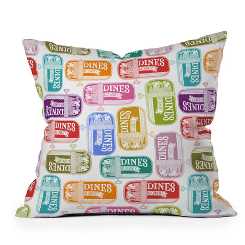 Valentina Ramos Sardines Tins Outdoor Throw Pillow