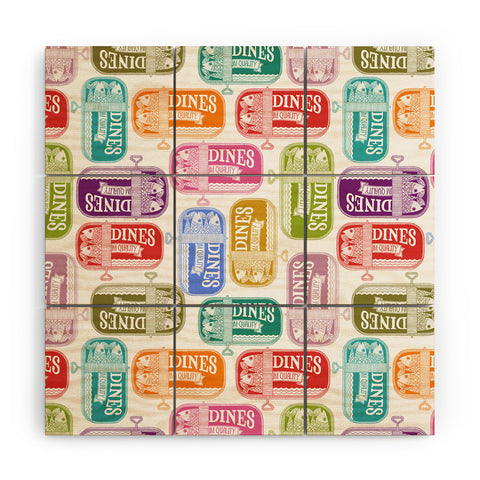 Valentina Ramos Sardines Tins Wood Wall Mural