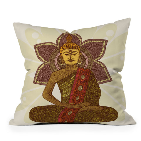 Valentina Ramos Sitting Buddha Outdoor Throw Pillow