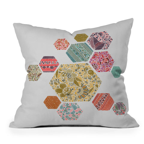 Valentina Ramos Summer honeycomb Outdoor Throw Pillow
