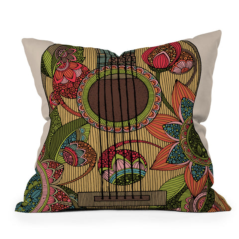 Valentina Ramos The guitar Outdoor Throw Pillow