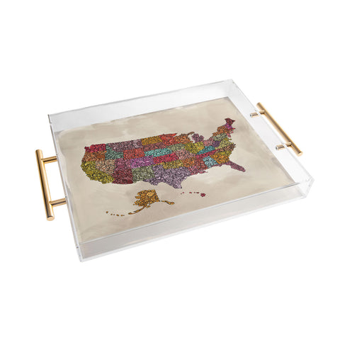 Valentina Ramos The home of the Brave Acrylic Tray