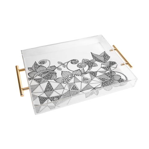 Valentina Ramos Triangle Flowers Acrylic Tray