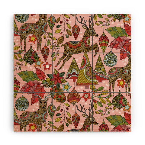 Valentina Ramos Very Merry pink Wood Wall Mural