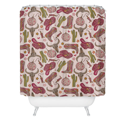 Valentina Ramos Western Disco Dreams Shower Curtain