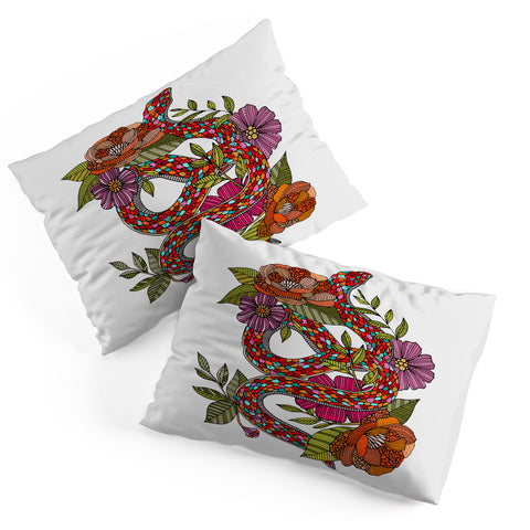 Valentina Ramos Year of the Snake White Pillow Shams