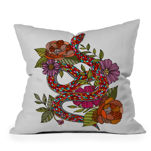 Valentina Ramos Year of the Snake White Throw Pillow