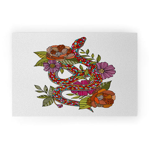 Valentina Ramos Year of the Snake White Welcome Mat