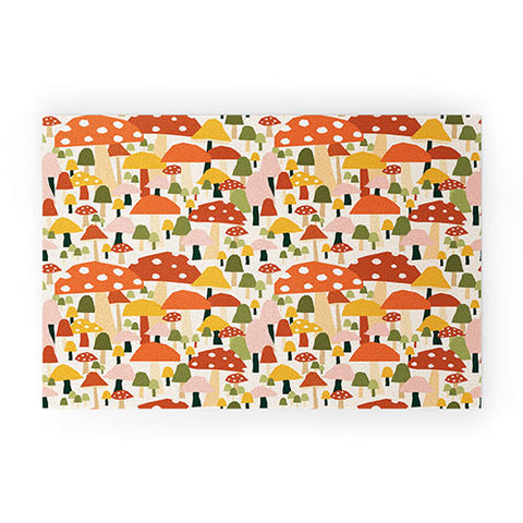 Valeria Frustaci autumnal mushrooms Welcome Mat