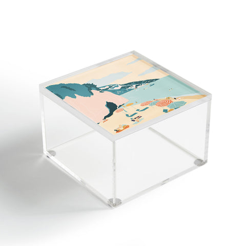 Valeria Frustaci Beach of Positano in Italy Acrylic Box