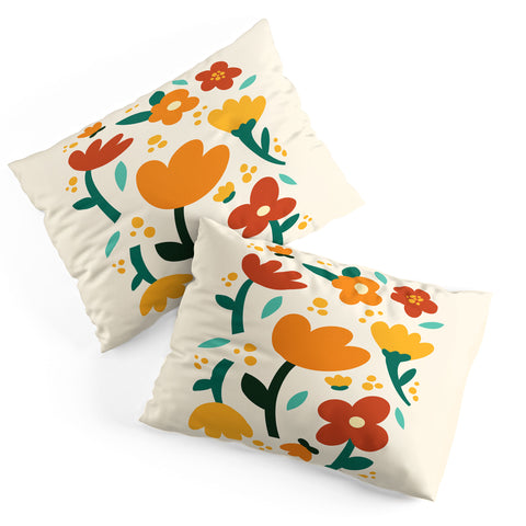 Valeria Frustaci Colorful fall flowers Pillow Shams