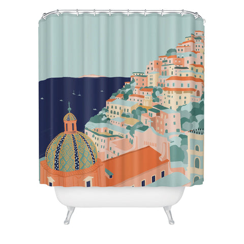 Valeria Frustaci Positano in Italy Shower Curtain