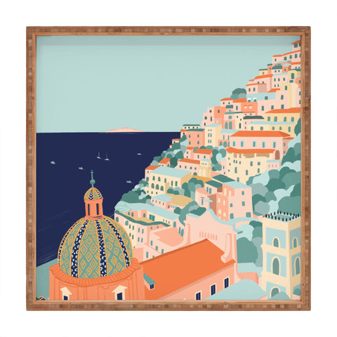 Valeria Frustaci Positano in Italy Square Tray