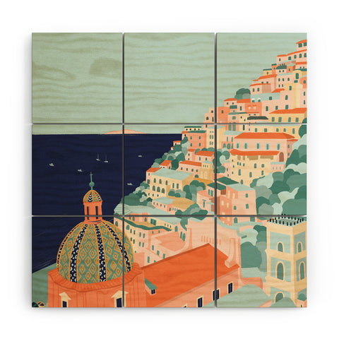 Valeria Frustaci Positano in Italy Wood Wall Mural