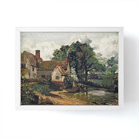 Viktorius Art Vintage painting of a house Framed Mini Art Print