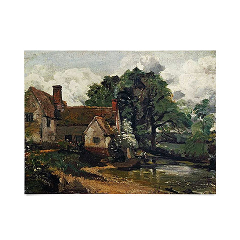 Viktorius Art Vintage painting of a house Poster