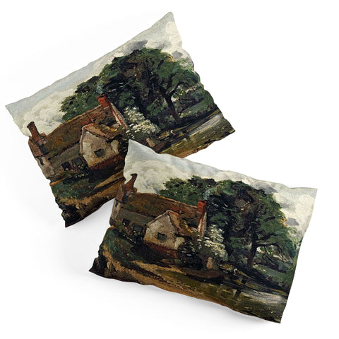 Viktorius Art Vintage painting of a house Pillow Shams