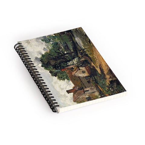 Viktorius Art Vintage painting of a house Spiral Notebook