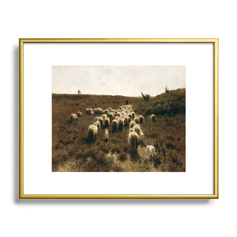 Vintage Wall Art The Return of the Flock Laren Metal Framed Art Print