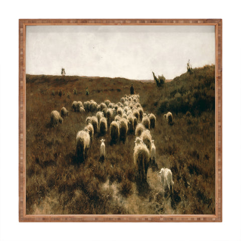 Vintage Wall Art The Return of the Flock Laren Square Tray