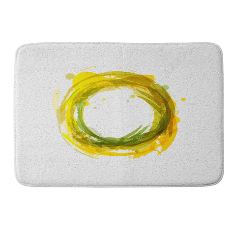 Viviana Gonzalez Abstract Circle 1 Memory Foam Bath Mat