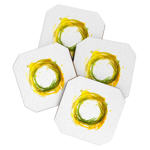 Viviana Gonzalez Abstract Circle 1 Coaster Set