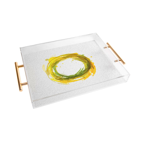 Viviana Gonzalez Abstract Circle 1 Acrylic Tray