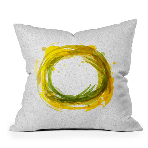 Viviana Gonzalez Abstract Circle 1 Throw Pillow