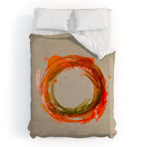 Viviana Gonzalez Abstract Circle 2 Duvet Cover