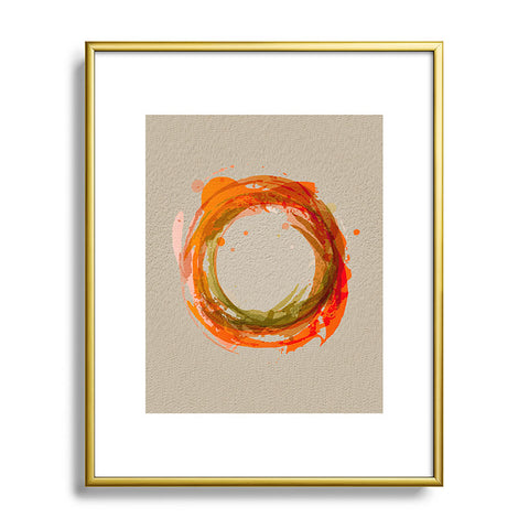 Viviana Gonzalez Abstract Circle 2 Metal Framed Art Print