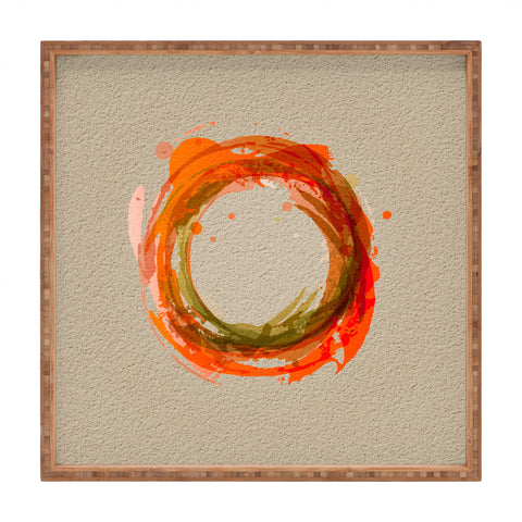 Viviana Gonzalez Abstract Circle 2 Square Tray
