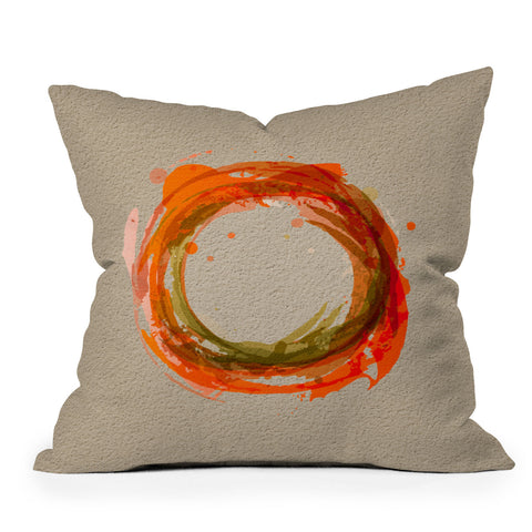 Viviana Gonzalez Abstract Circle 2 Throw Pillow