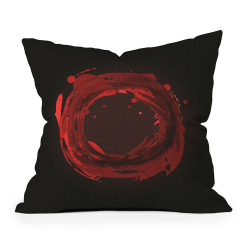 Viviana Gonzalez Abstract Circle 3 Outdoor Throw Pillow