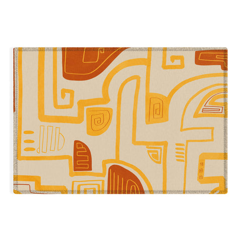 Viviana Gonzalez Abstract Modern Expression Outdoor Rug