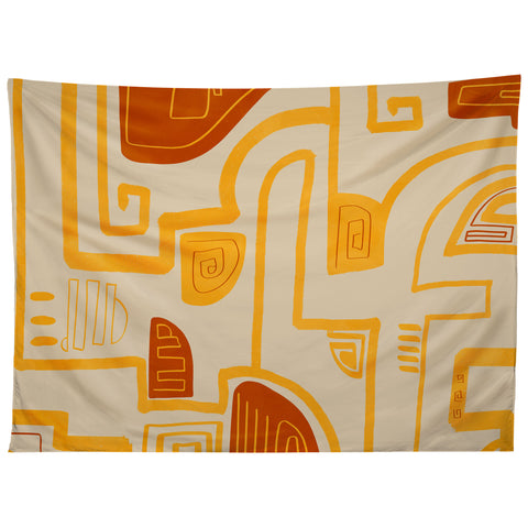 Viviana Gonzalez Abstract Modern Expression Tapestry