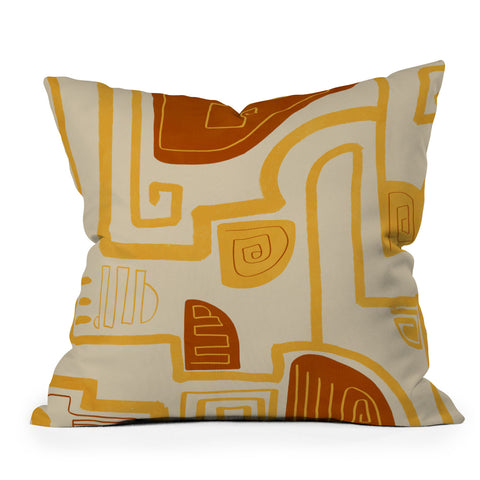 Viviana Gonzalez Abstract Modern Expression Throw Pillow