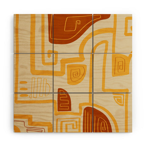 Viviana Gonzalez Abstract Modern Expression Wood Wall Mural