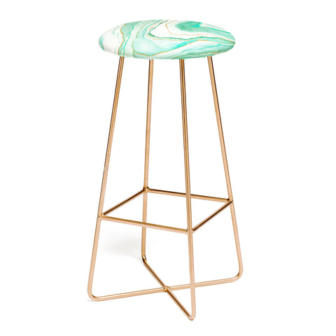 Viviana Gonzalez Agate Inspired Watercolor 07 Bar Stool