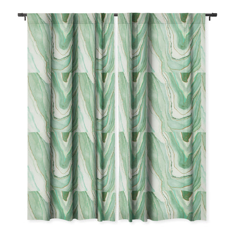 Viviana Gonzalez Agate Inspired Watercolor 07 Blackout Window Curtain